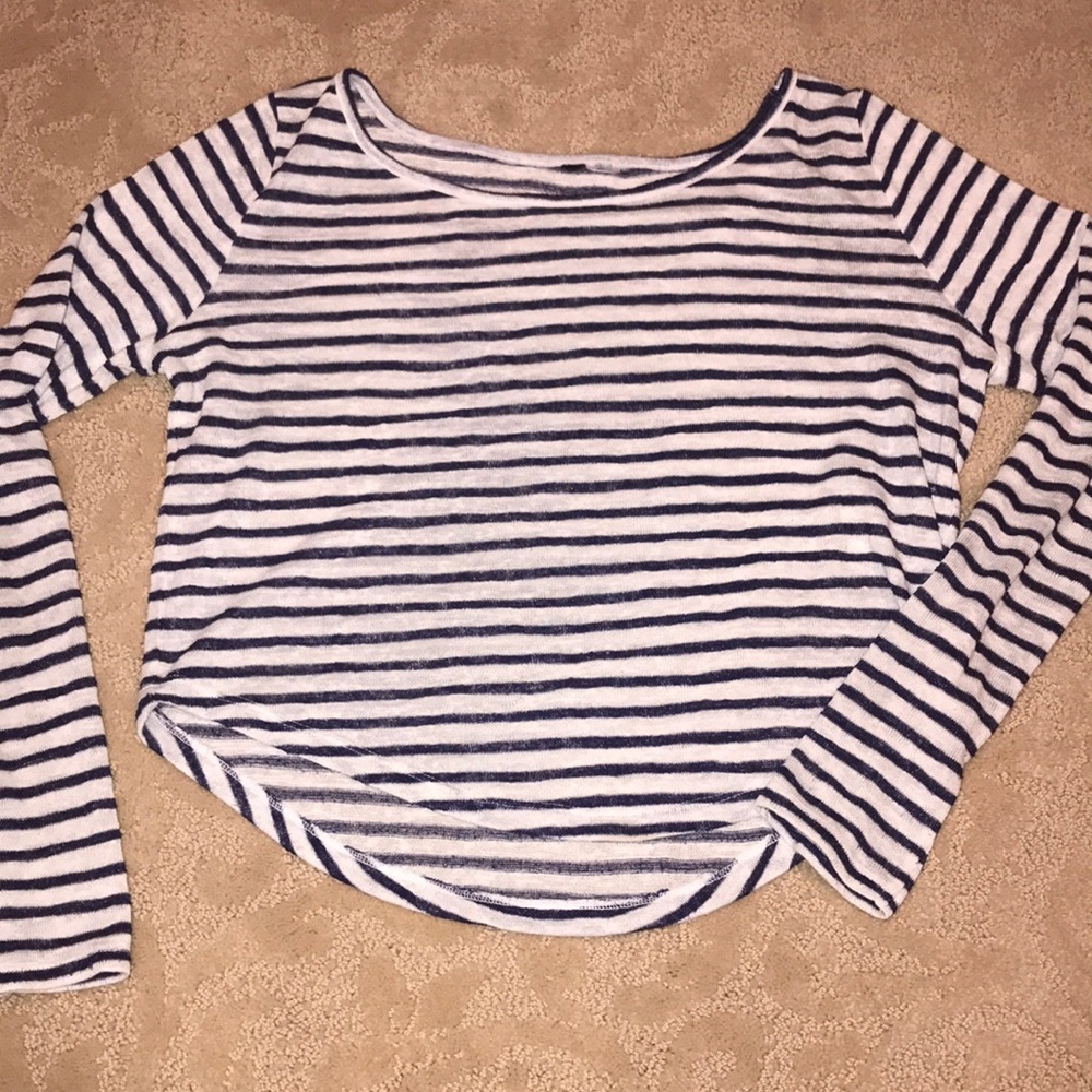 striped long sleeve shirt/sweater